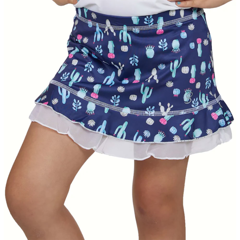 Sofibella UV Colors Ruffle 11in Girls Tennis Skirt - Picture 3 of 23