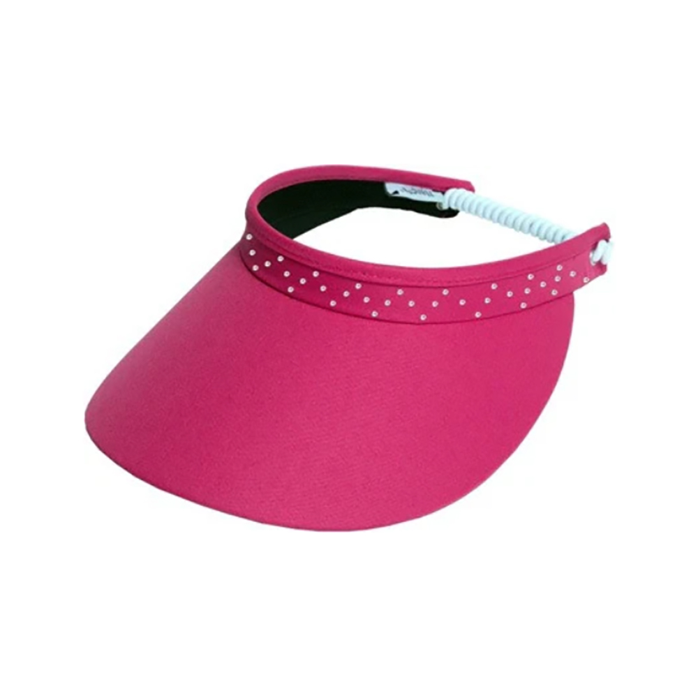 Glove It Crystal Bling Coil Womens Visor