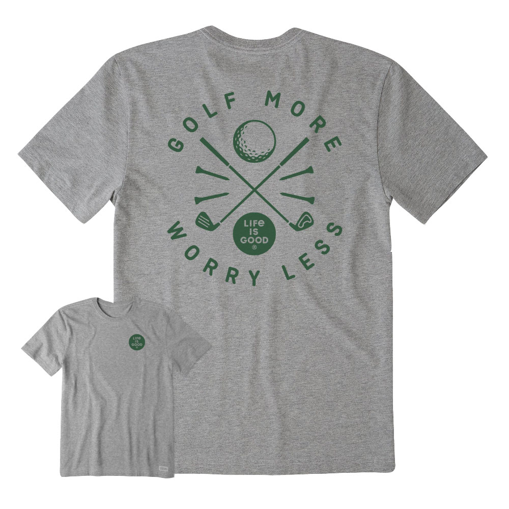 Life Is Good Golf More Worry Less Mens T-Shirt 5390₽