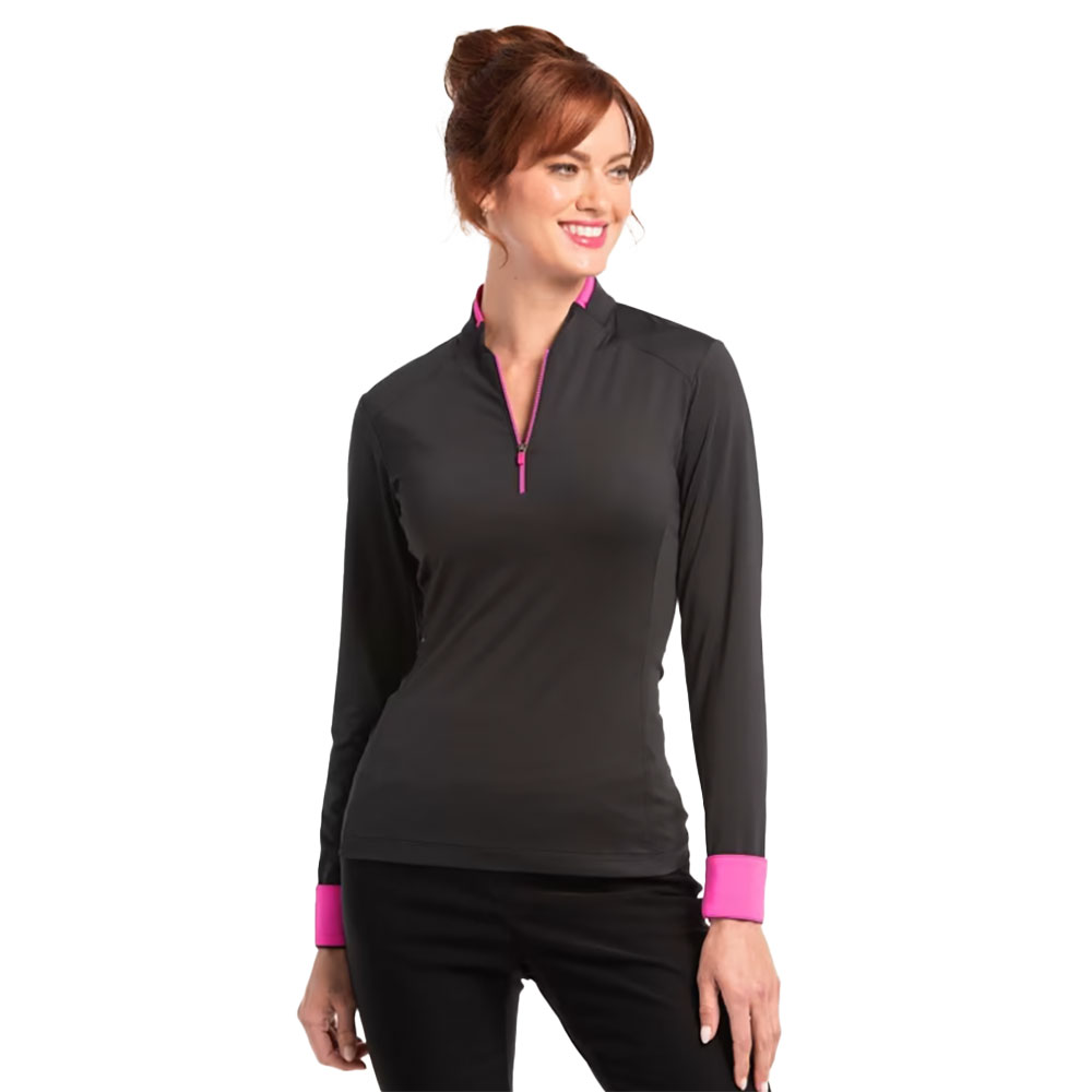 Женский пуловер для гольфа с контрастным воротником EP New York