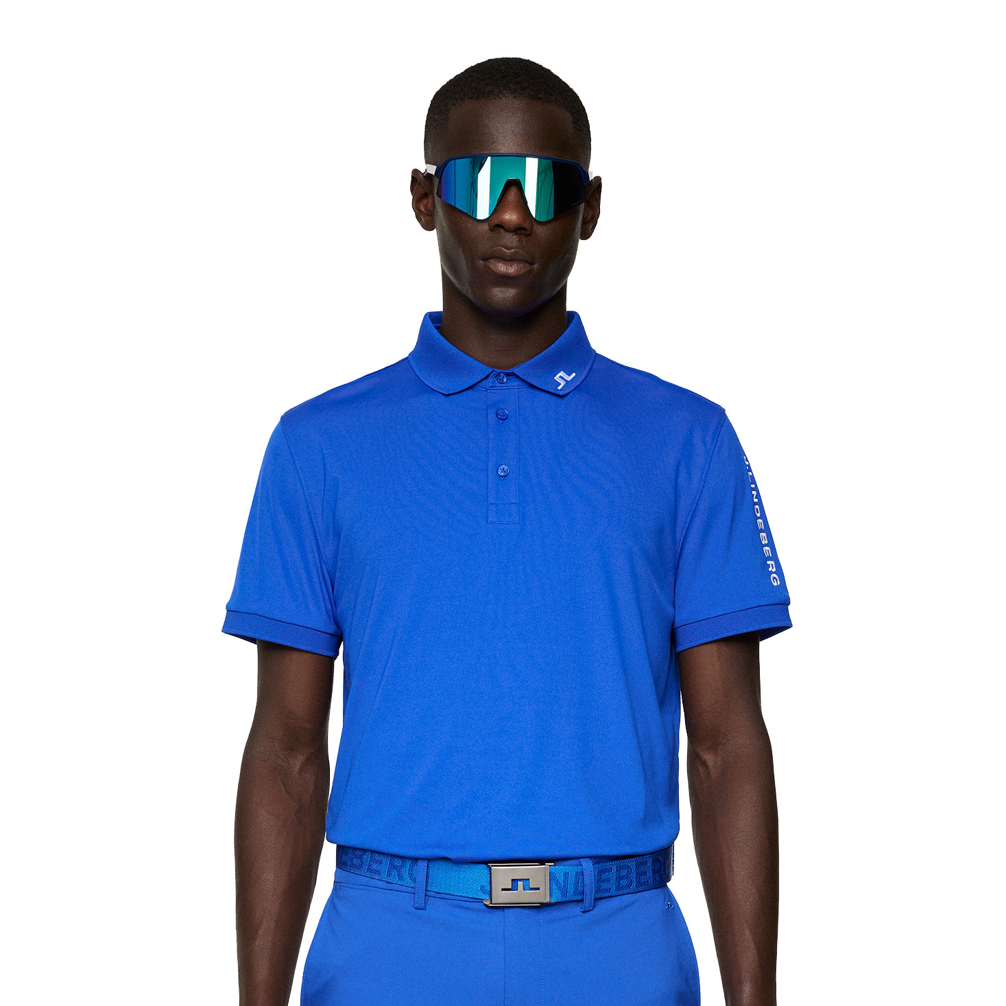 Мужское поло для гольфа J Lindeberg Tour Tech Regular Fit Club Blue 11890₽