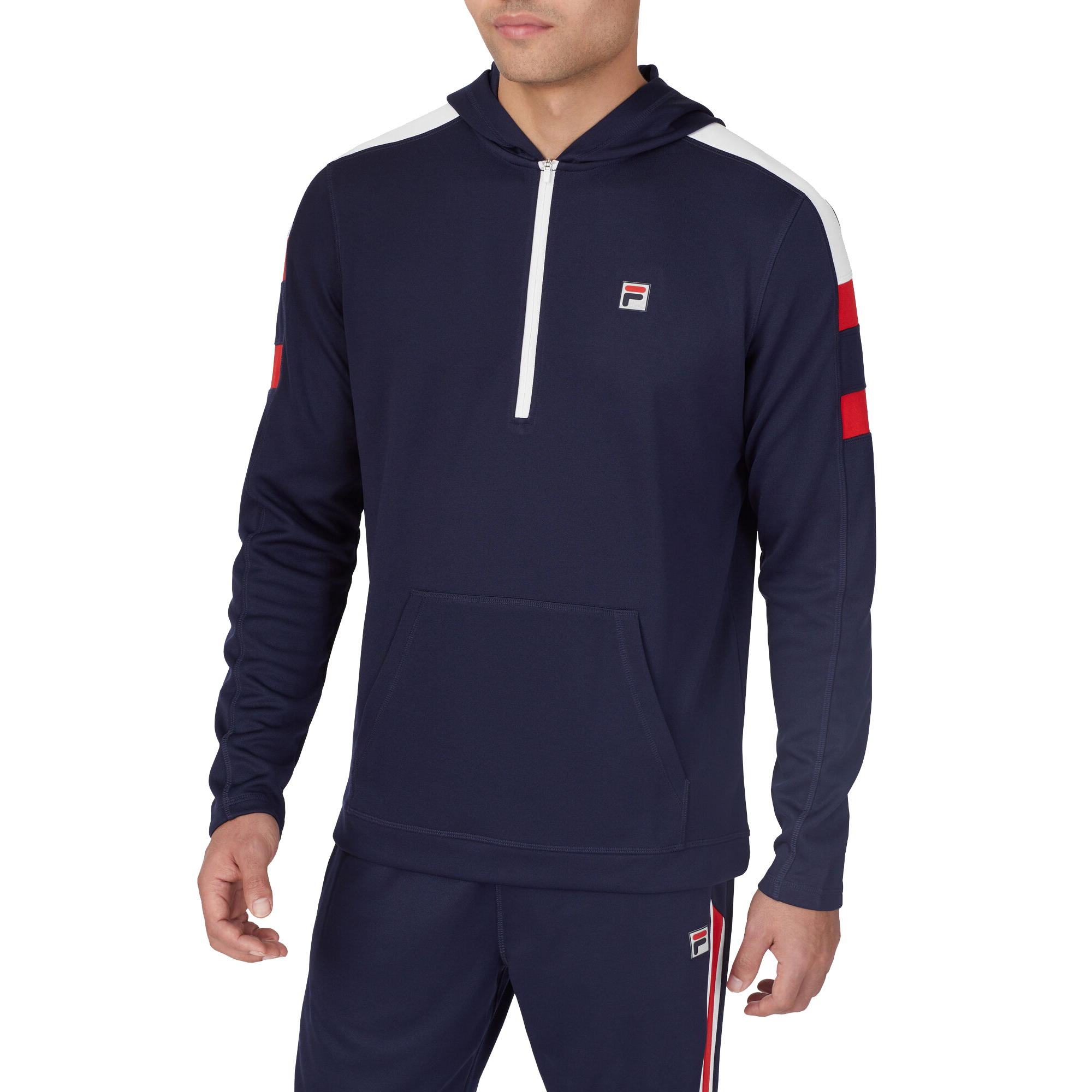 Мужской пуловер FILA Heritage с застежкой-молнией на четверть дюйма