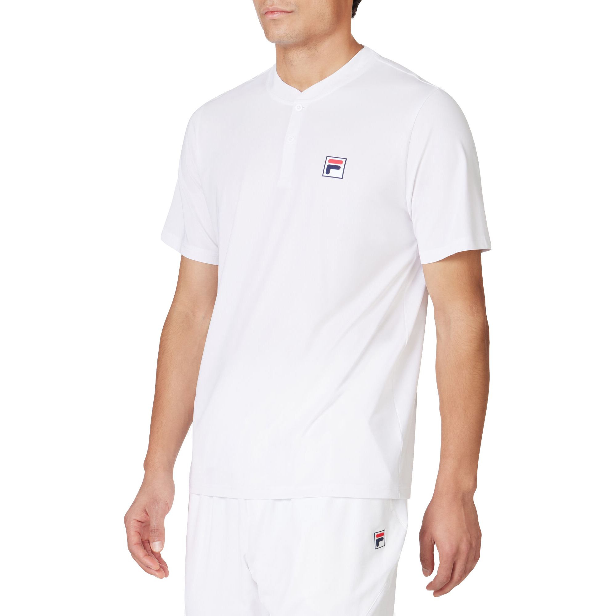 Мужская теннисная рубашка Fila Essential Henley с коротким рукавом 9690₽