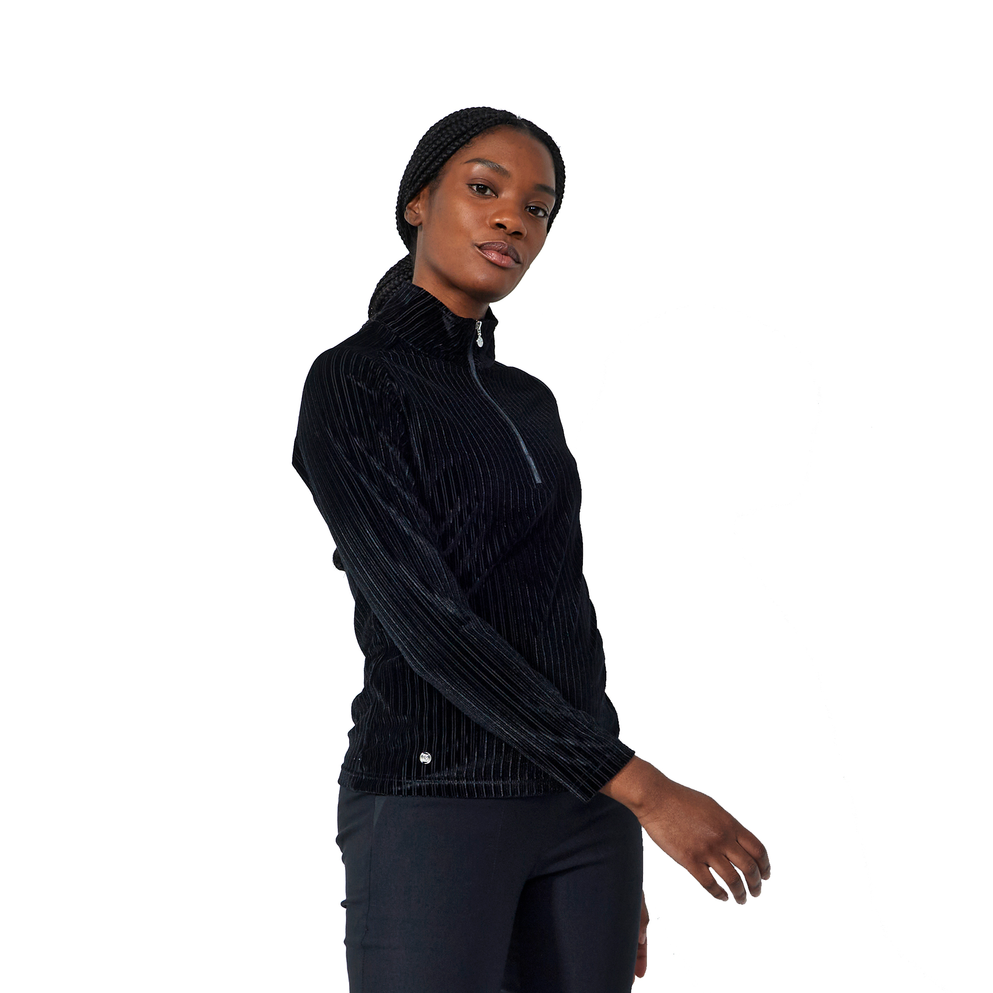 Повседневный спортивный женский пуловер для гольфа Trinity на молнии 18590₽