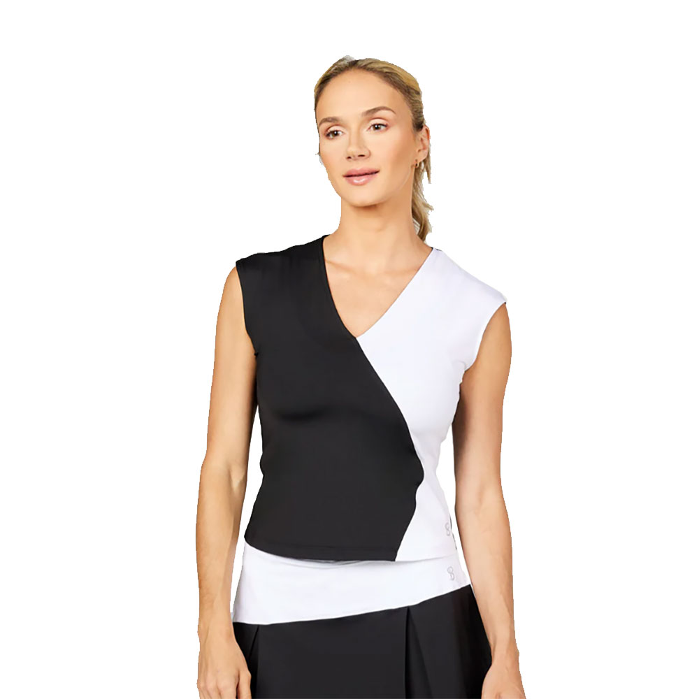 Женская теннисная майка Sofibella с монохромным рукавом-кепкой 9990₽