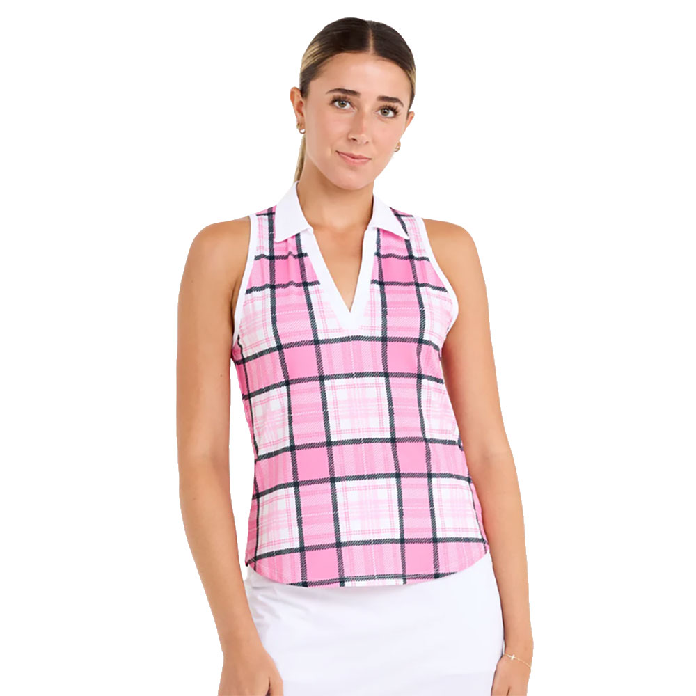 Sofibella Flora Lux Sleeveless Womens Golf Polo