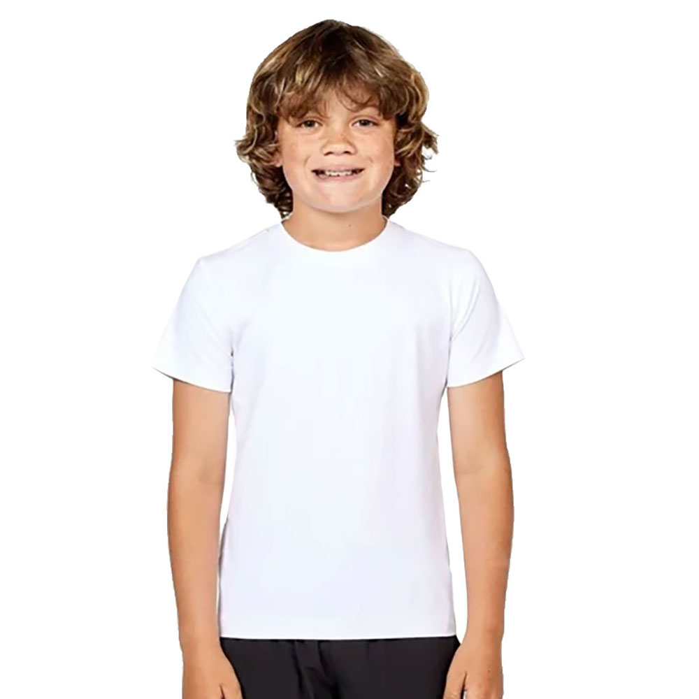 Белая теннисная рубашка для мальчиков Sofibella SB Boys с коротким рукавом 8490₽