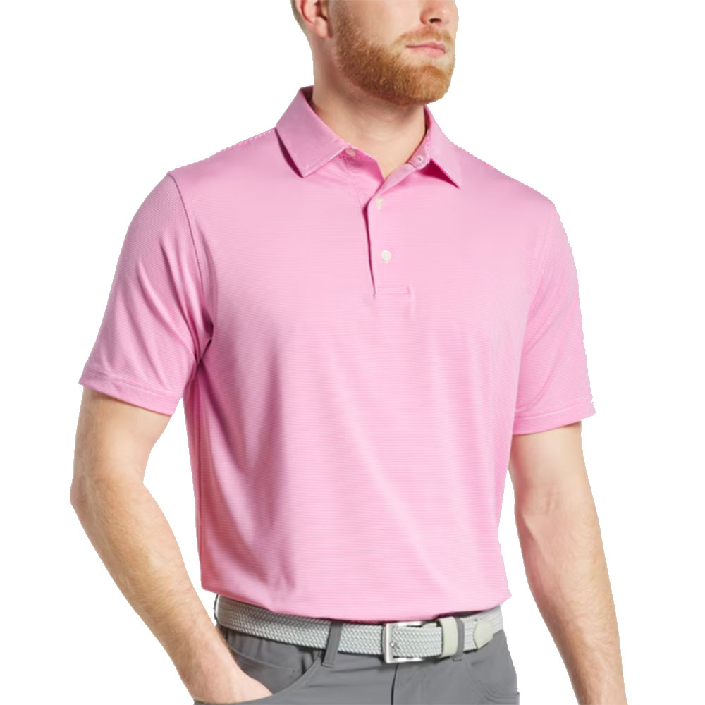 FootJoy Athletic Fit Micro Feeder Stripe Lisle Mens Golf Polo 12290₽